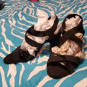 A2 by Aerosoles, Black, Size 9 Heel Sandals